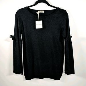 NWT Girocollo Lurex Fiocchi Cashmere Co. Lana top